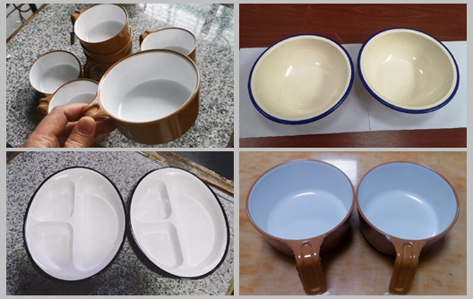 Shunhao 2 màu Melamine Bowl Making By 2 Colors Machine
