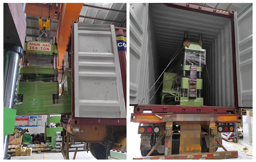Lô hàng máy đúc khuôn Melamine tự động 300 tấn