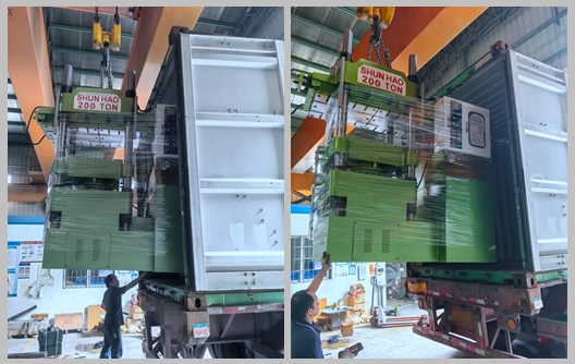 Lô hàng máy đúc đồ dùng nhà bếp bằng Melamine 200 tấn của Shunhao